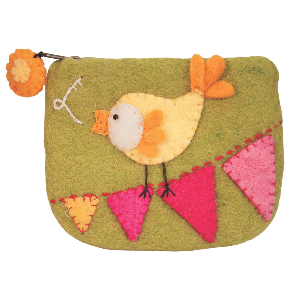 Felt Coin Purse - Canary Handmade and Fair Trade