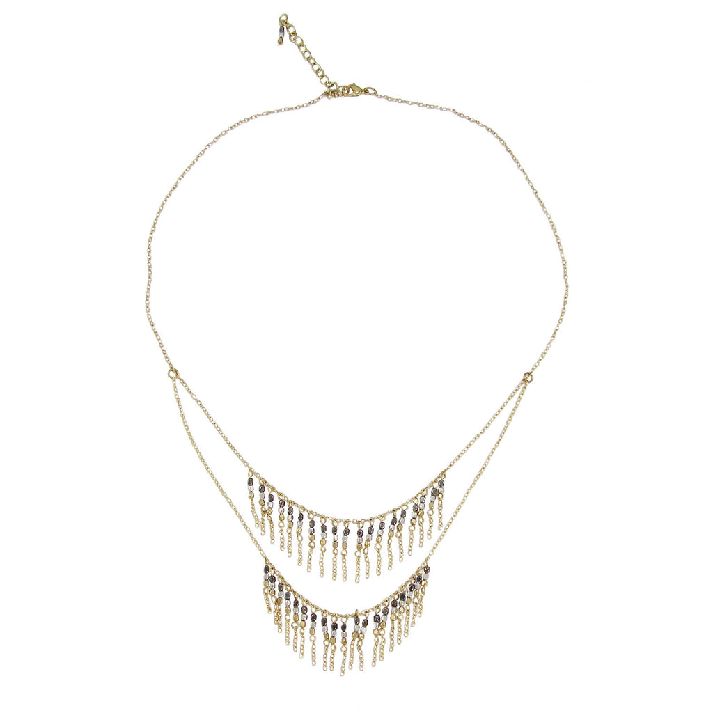 Layered Waterfall Necklace - WorldFinds