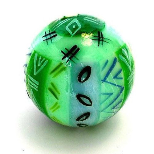 Hand-Painted Ball Candle farih Design Handmade and Fair Trade