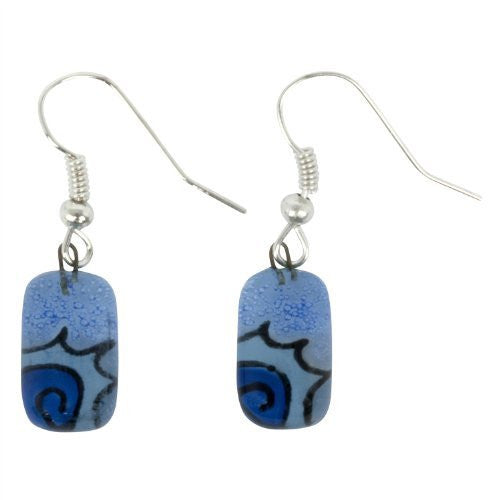 Blue Sun Earrings - Tili Glass