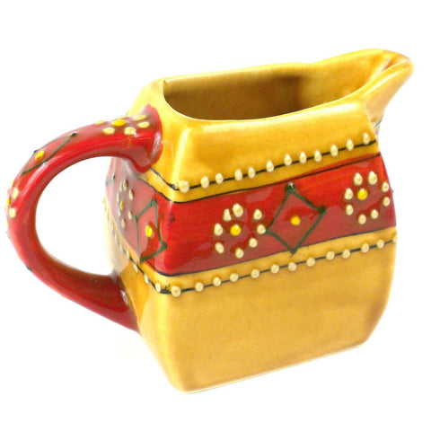 Hand-painted Mini Creamer in Honey Handmade and Fair Trade