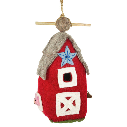 Felt Birdhouse - Country Barn Handmade and Fair Trade