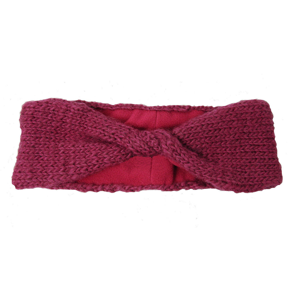 Lined Twist Headband - Berry Handmade and Fair Trade