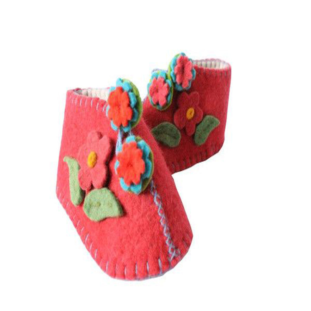 Red Zooties Baby Booties - Silk Road Bazaar