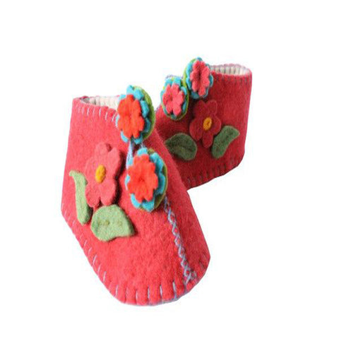 Red Zooties Baby Booties - Silk Road Bazaar