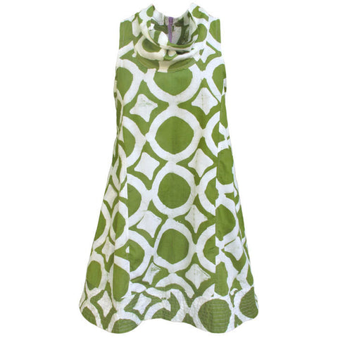 Women's Eli Dress Olive Fisheye - Global Mamas (W)