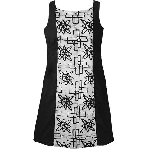 Womens A Line Dress - Black Mosiac - Global Mamas (W)