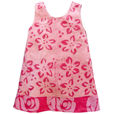 Girls Reversible - Pink Starflower - Global Mamas (C)
