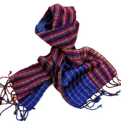 San Antonio Scarf - Purple/Blue - Lucias Imports