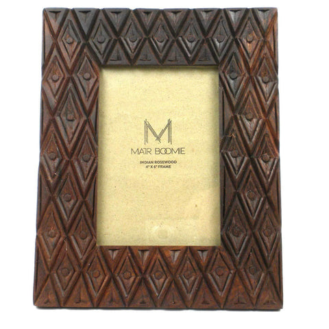 Indian Palace Rosewood Frame for 4x6 Photo - Matr Boomie (P)