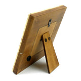 Square Chevron Pearl Bone Wood Frame 3x3 - Matr Boomie (P)