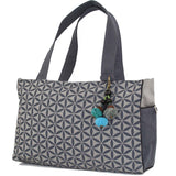 Flower of Life Every Day Bag Grey/Grey - Global Groove (B)