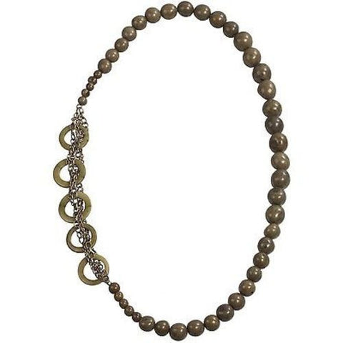 Circle Chain Necklace in Green Handmade and Fair Trade