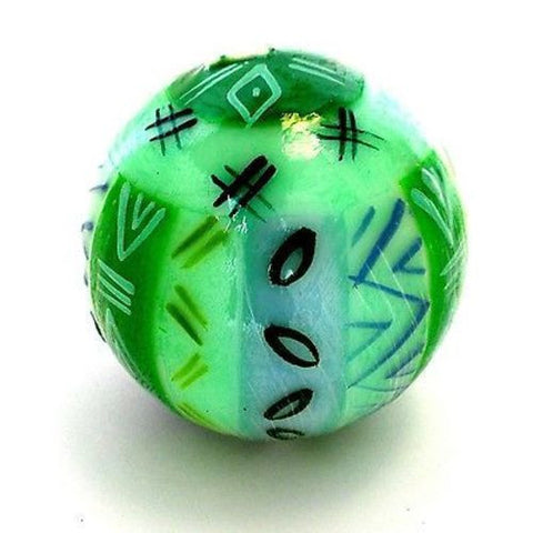 Hand-Painted Ball Candle farih Design Handmade and Fair Trade