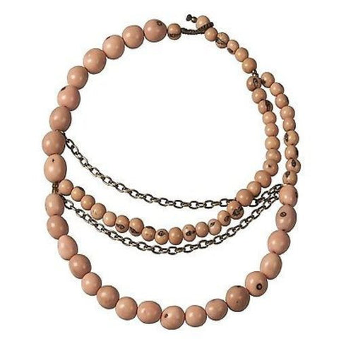 Brooklyn Necklace - Soft Pink Handmade and Fair Trade