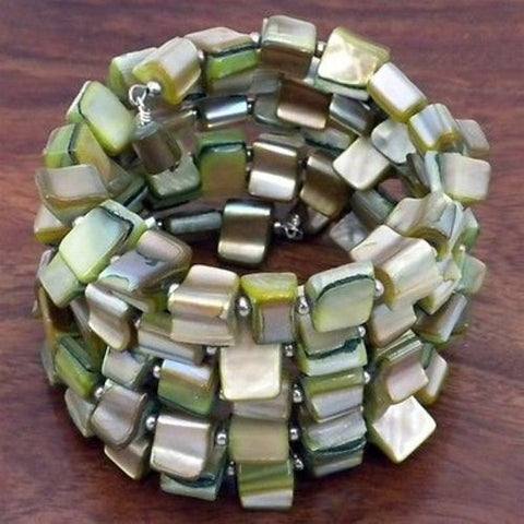 Mother of Pearl Bracelet Handmade and Fair Trade