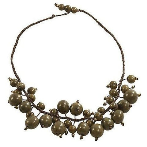 Cloud Forest Choker in Green Handmade and Fair Trade