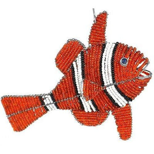 Handmade Beaded Clown Fish Handmade and Fair Trade