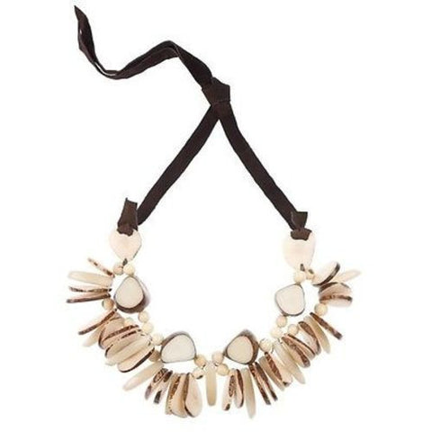 Rhumba Necklace in Cream Handmade and Fair Trade
