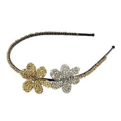 Metallic Flower Headband Handmade and Fair Trade