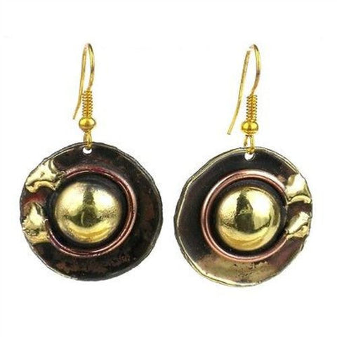Circle Within Earrings Handmade and Fair Trade