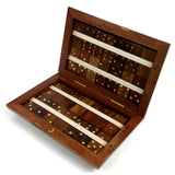 Handcrafted Sheesham Wood Domino Set - Noahs Ark