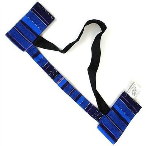 Hand Woven Sololá Yoga Mat Sling in Bright Purple Handmade and Fair Trade