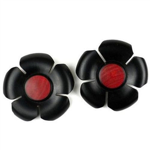 African Blackwood and Rosewood Flower Earrings Handmade and Fair Trade
