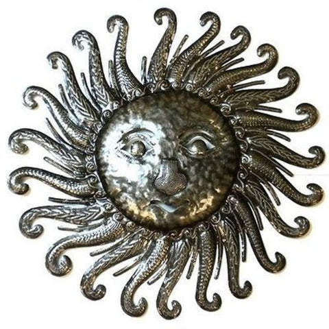 Sun - 24 Inch Metal Art Handmade and Fair Trade