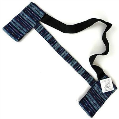 Hand Woven Sololá Yoga Mat Sling in Blue-Purple Handmade and Fair Trade